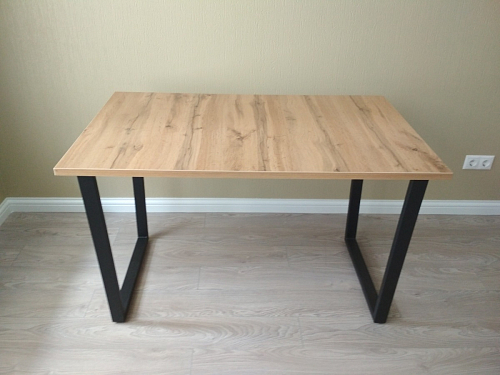 Деревянный стол Лота Лофт 140х80 черный матовый / бетон светлый фото покупателя 683