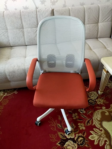 Компьютерное кресло Bust gray / blue / white фото покупателя 1
