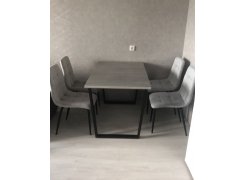 Стол Лота Лофт 140 25 мм черный матовый / бетон фото покупателя 657