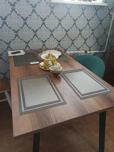 Стол Тринити Лофт 120 32 мм бетон / черный матовый фото покупателя 488