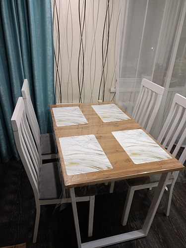 Деревянный стол Лота Лофт 140х80 дуб крафт табачный / черный матовый фото покупателя 453