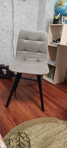 Стул на металлокаркасе Чилли светло-серый / белый каркас фото покупателя 538