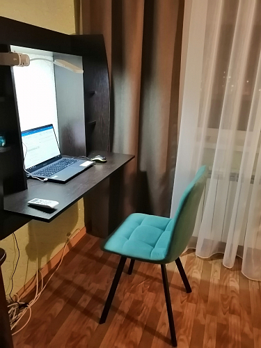 Стул на металлокаркасе Чилли черный / зеленый фото покупателя 857