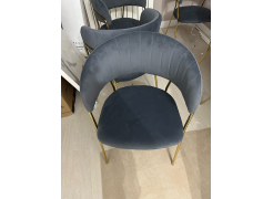 Стул на металлокаркасе Kamelia зеленый / золото фото покупателя 17