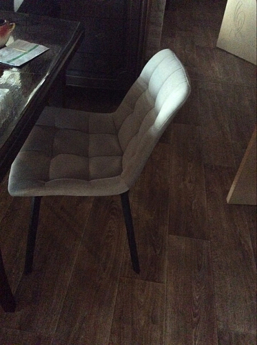 Стул на металлокаркасе Челси бежевый / белый каркас фото покупателя 103