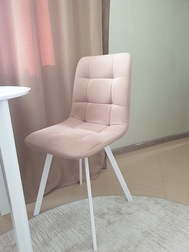 Стул на металлокаркасе Чилли К черный / зеленый фото покупателя 320