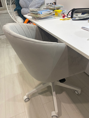 Компьютерное кресло Тибо светло-коричневый / белый фото покупателя 161