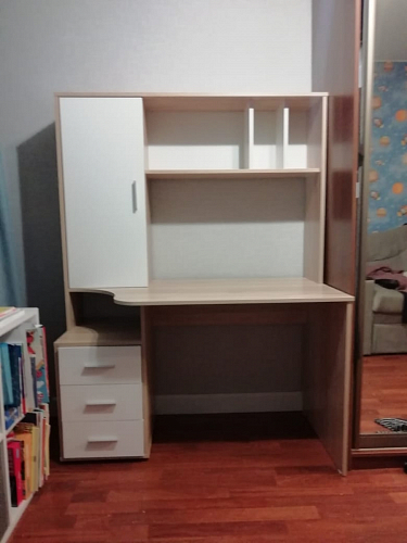 Письменный стол КСТ-16 левый венге / беленый дуб фото покупателя 106