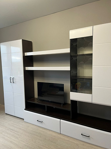 Готовая гостиная Jimenez дуб венге / белый глянец фото покупателя 31