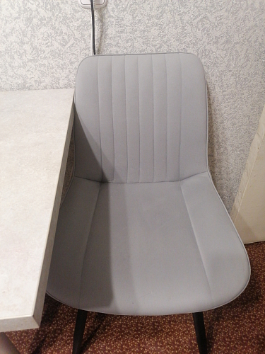 Стул на металлокаркасе Седа К кирпичный / черный фото покупателя 144