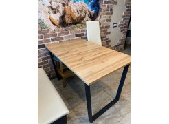 Деревянный стол Лота Лофт 120(160)х75 черный матовый / бетон светлый фото покупателя 913