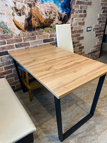 Стол раскладной Лота Лофт 120 25 мм юта / черный матовый фото покупателя 913