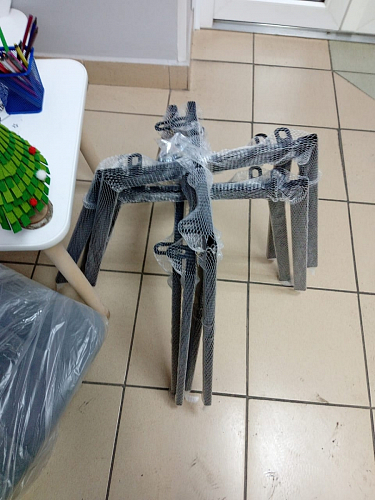 Стул на металлокаркасе Чилли зеленый / черный фото покупателя 509