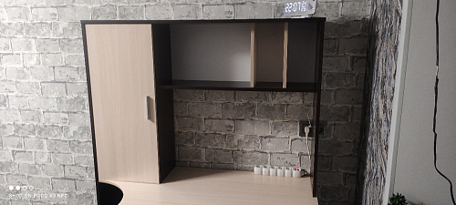 Стол компьютерный КСТ-16 бетон / белый фото покупателя 12