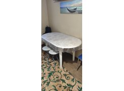 Стол раскладной Lugano butter white фото покупателя 4