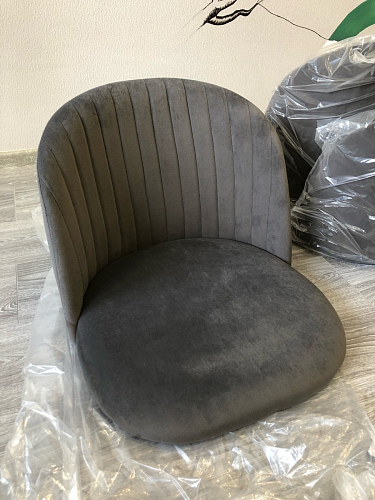 Стул на металлокаркасе Gabi 1 light purple / black фото покупателя 674