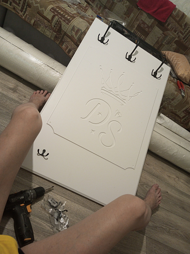 Настенная вешалка ДримСтар ДС-32 белое дерево фото покупателя 1