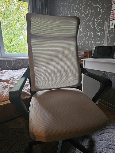 Компьютерное кресло Rino light gray / white фото покупателя 7