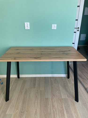 Стол Тринити Лофт 120 25 мм черный матовый / юта фото покупателя 200