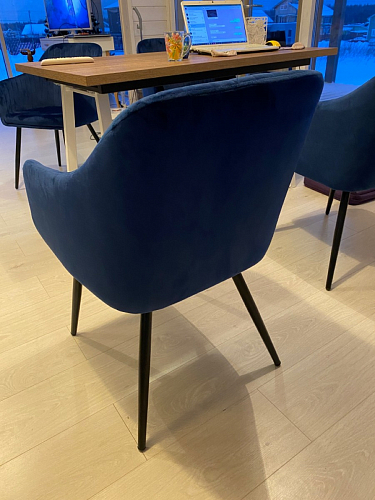 Стул на металлокаркасе Slam синий фото покупателя 49