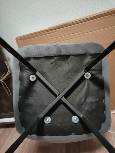 Стул на металлокаркасе Чилли бежевый / белый каркас фото покупателя 1060