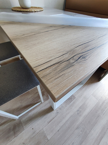 Стол Лота Лофт 120 25 мм сабия / белый матовый фото покупателя 920