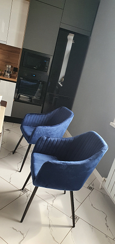 Стул на металлокаркасе Slam dark blue фото покупателя 28