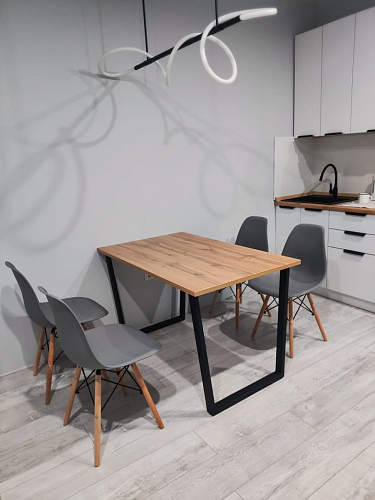 Стол раскладной Лота Лофт 120 25 мм юта / черный матовый фото покупателя 823