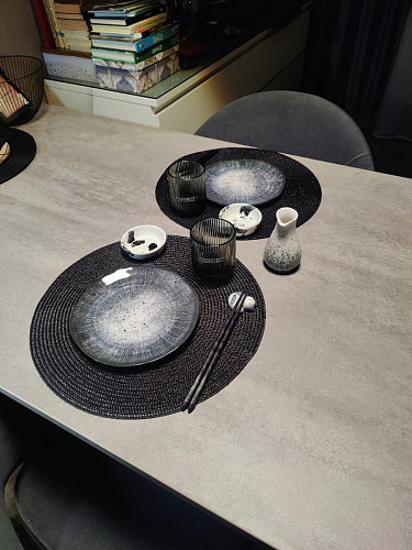 Деревянный стол Лота Лофт 140х80 черный матовый / бетон светлый фото покупателя 296