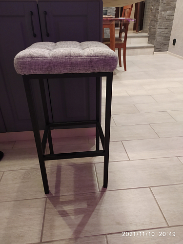 Барный стул Лофт катания лаванда / белый матовый фото покупателя 239