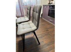 Стул на металлокаркасе Чилли светло-серый / черный фото покупателя 419