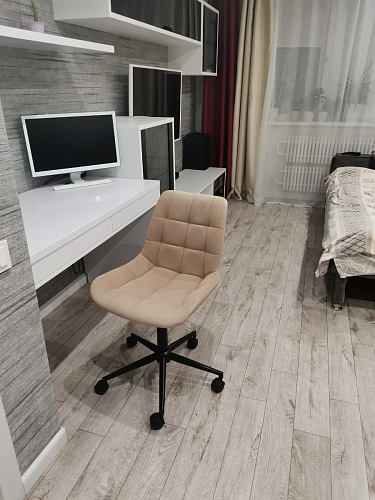 Компьютерное кресло Честер темно-серый / золото  - Уцененный экземпляр фото покупателя 19