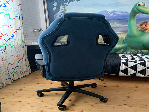 Компьютерное кресло Driver/Драйвер кожзам черный / ткань черный фото покупателя 97