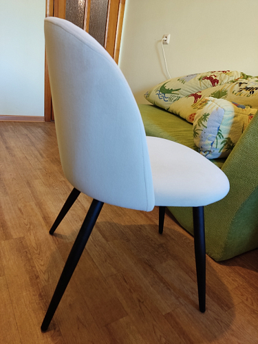 Стул на металлокаркасе Gabi 1 темно-серый / черный фото покупателя 109