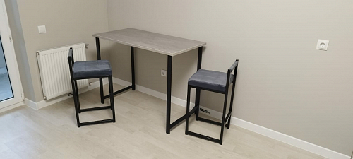 Барная стойка Дилан Лофт 120х50х90 бетон фото покупателя 124