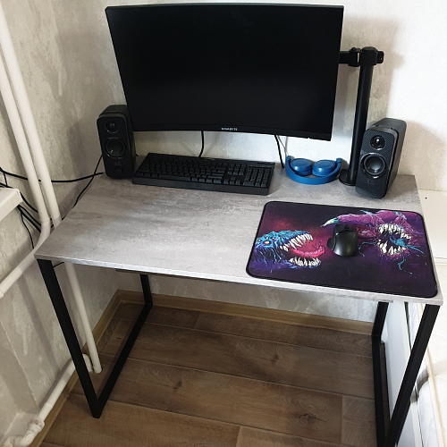 Письменный стол Клер Лофт черный матовый / бетон фото покупателя 42