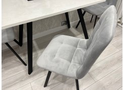 Стул на металлокаркасе Чилли горчичный / белый фото покупателя 143