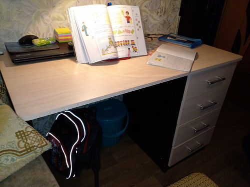 Стол письменный СП4 венге / дуб молочный фото покупателя 24