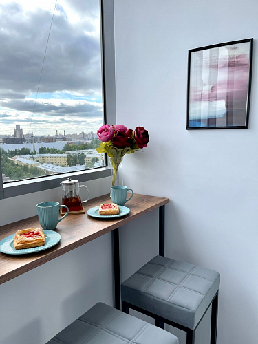 Барная стойка Дилан Лофт 120х40х98 дуб делано темный фото покупателя 46