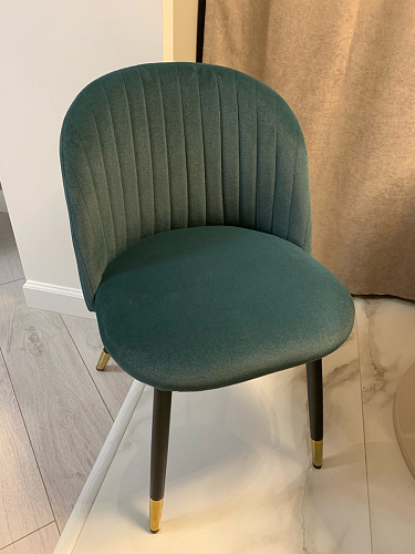 Стул на металлокаркасе Gabi 1 light purple / black / gold фото покупателя 121