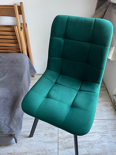 Стул на металлокаркасе Чилли К кирпичный / черный фото покупателя 421