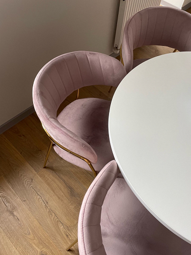 Стул на металлокаркасе Kamelia темно-серый / золотой фото покупателя 3