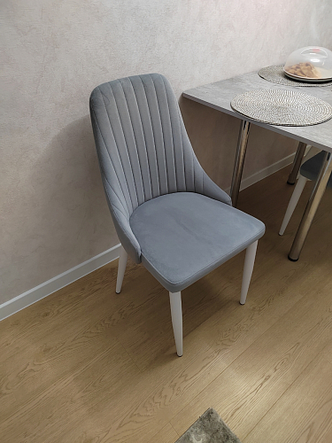 Стул на металлокаркасе Kora white / gray фото покупателя 425