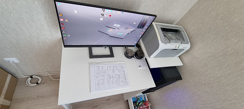 Стол компьютерный Джаз-24 правый венге фото покупателя 49