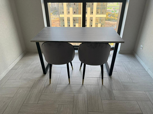 Деревянный стол Лота Лофт 120х75 белый матовый / дуб крафт золотой фото покупателя 384