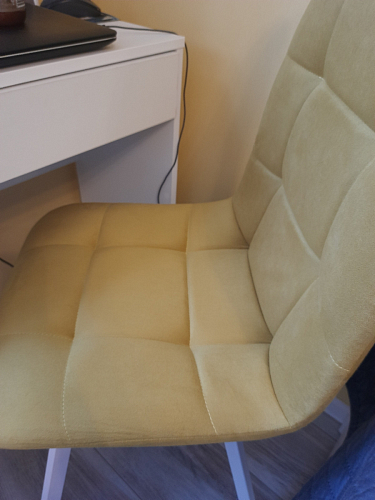 Стул на металлокаркасе Чилли горчичный / черный фото покупателя 1198