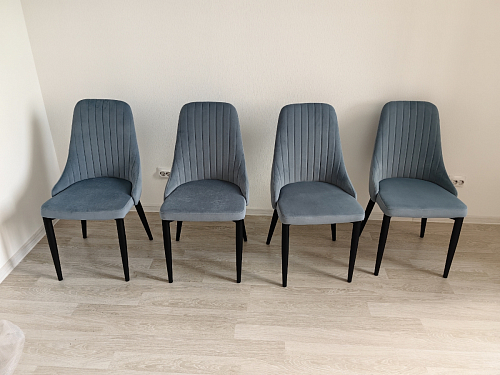 Стул на металлокаркасе Kora gray / black фото покупателя 211