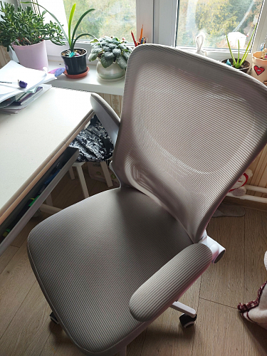 Компьютерное кресло Konfi gray / blue / white фото покупателя 72