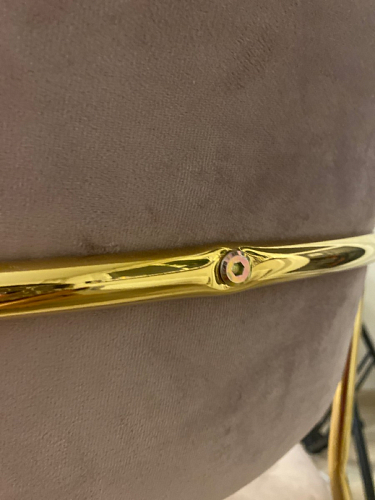 Стул на металлокаркасе Kamelia светло-фиолетовый / золотой фото покупателя 43