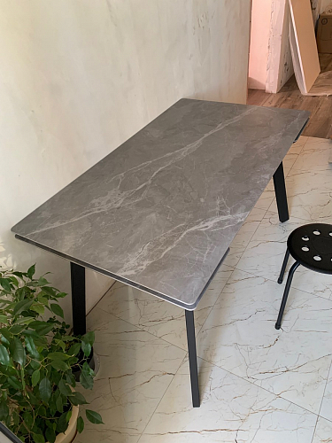 Керамический стол Норман 120(180)х80 shakespeare black / черный фото покупателя 34